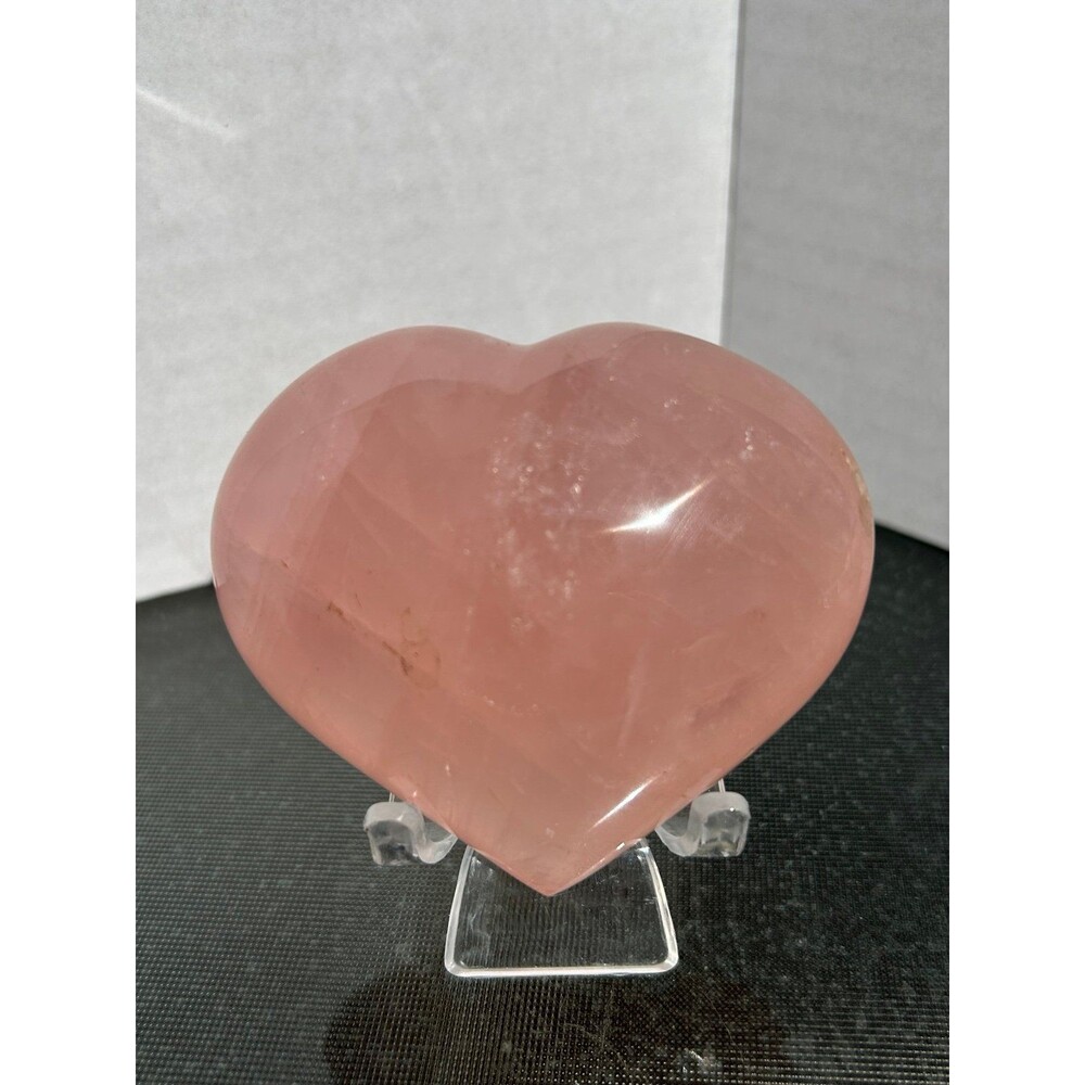 Sparkling Rose Quartz Heart
